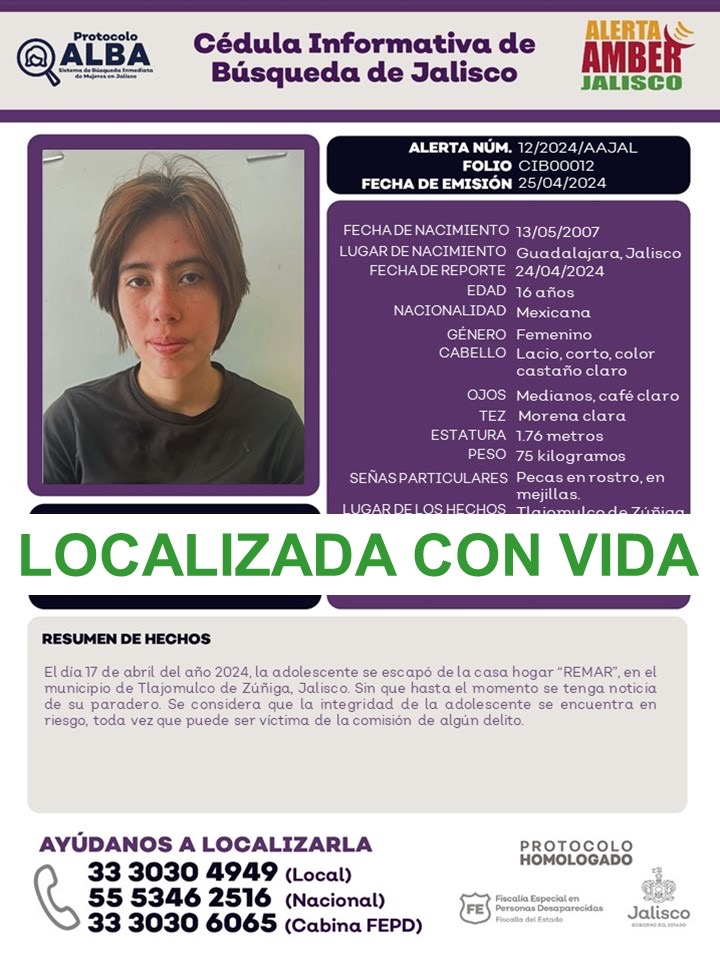 20240426 - AMBER Elena de los Angeles Sevilla Rosales LOC