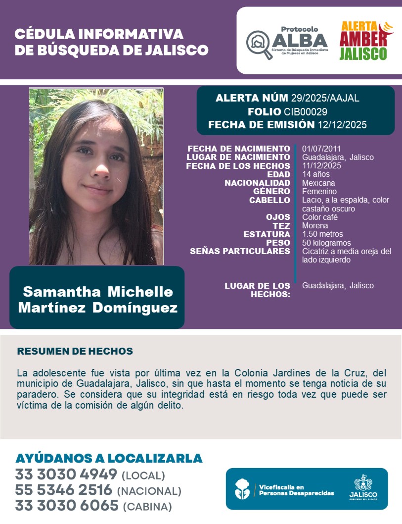 20251212 AMBER Samantha Michelle Martinez Dominguez