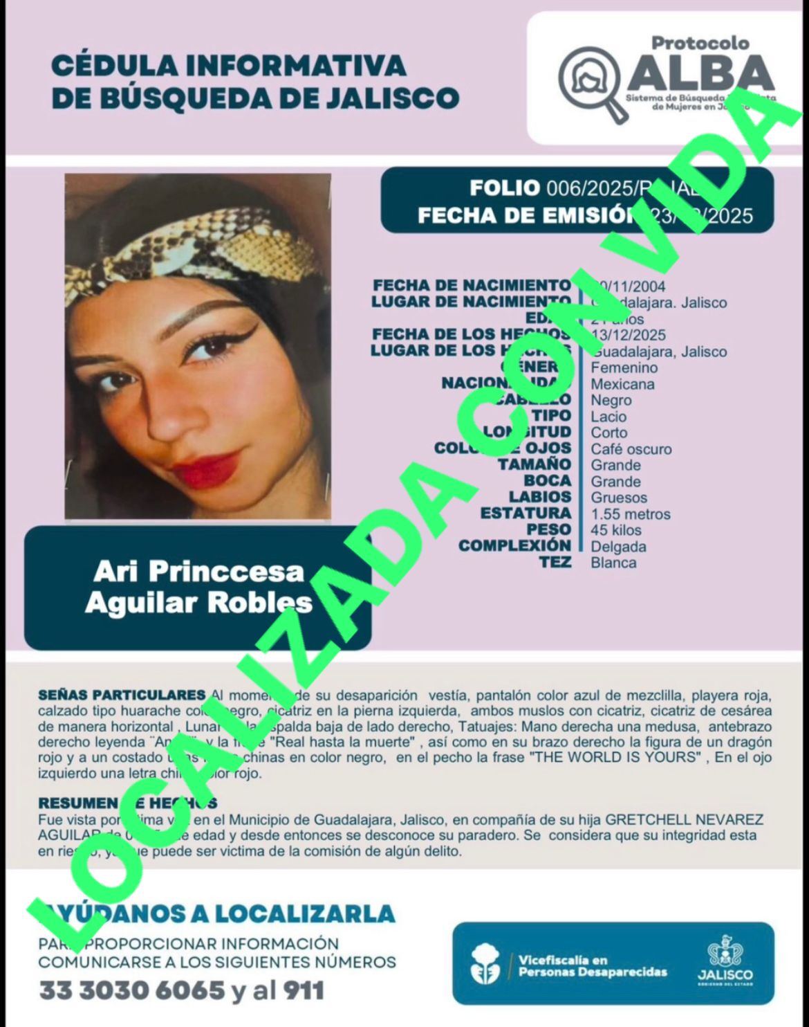 20251228 ALBA Ari Princcesa Aguilar Robles LOC