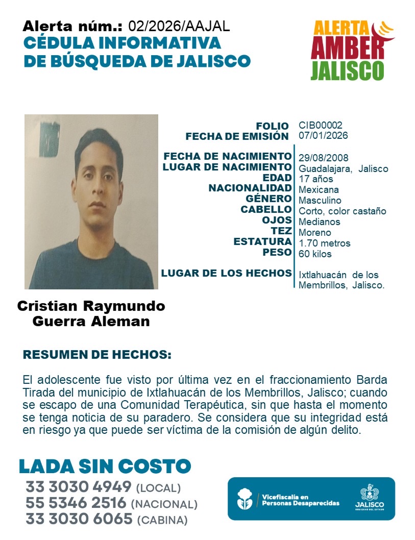 20260107 AMBER Cristian Raymundo Guerra Aleman