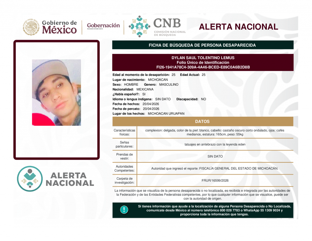 DYLAN SAUL TOLENTINO LEMUS