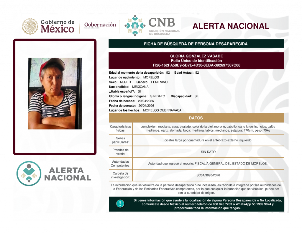 GLORIA GONZALEZ VASABE