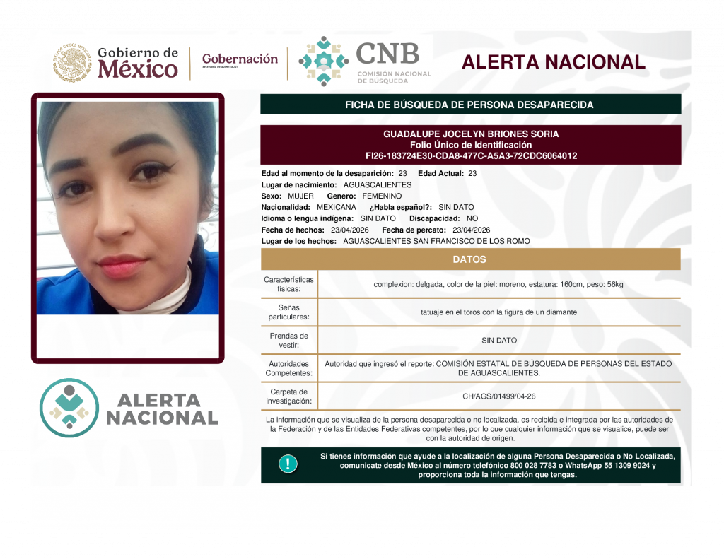GUADALUPE JOCELYN BRIONES SORIA