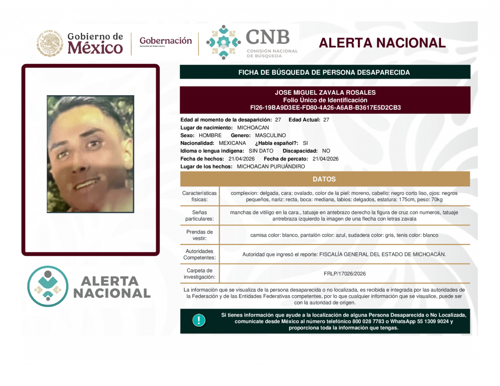 JOSE MIGUEL ZAVALA ROSALES