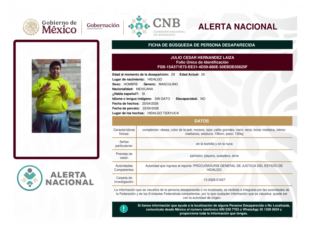 JULIO CESAR HERNANDEZ LAIZA