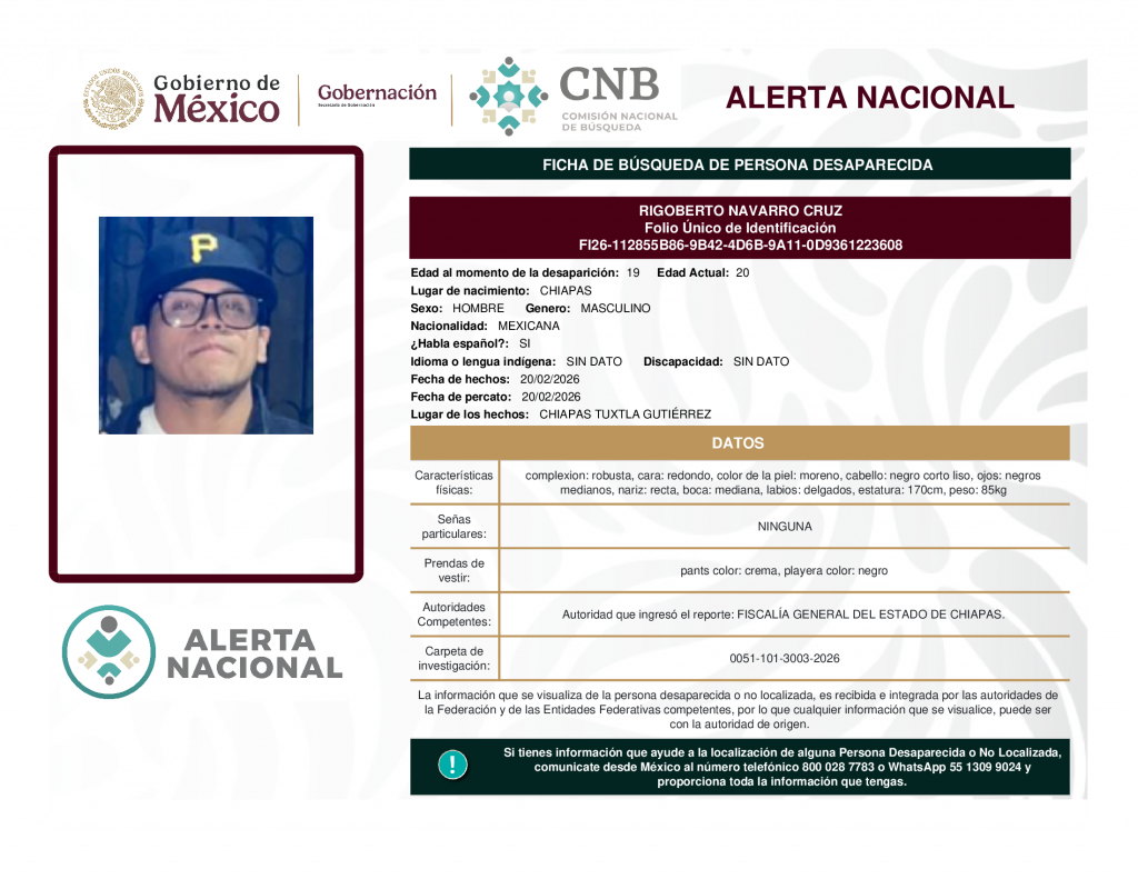 RIGOBERTO NAVARRO CRUZ