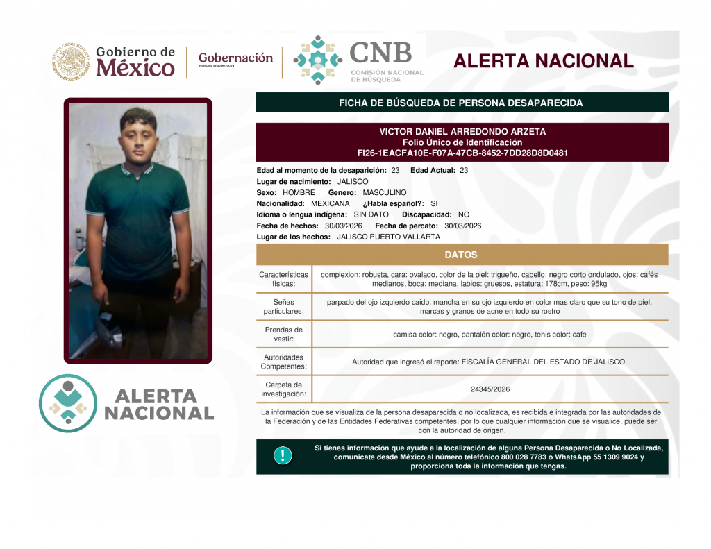 VICTOR DANIEL ARREDONDO ARZETA