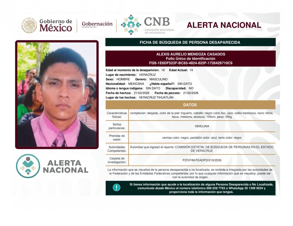 ALEXIS AURELIO MENDOZA CASADOS