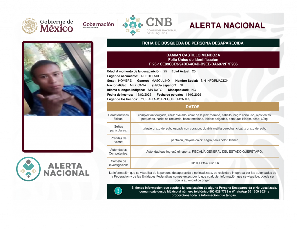 DAMIAN CASTILLO MENDOZA