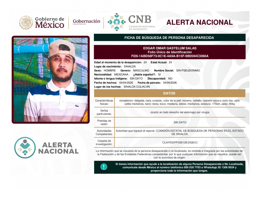 EDGAR OMAR GASTELUM SALAS