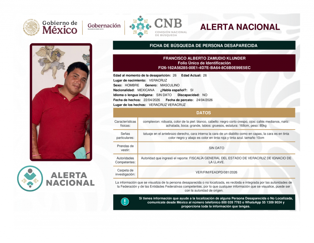 FRANCISCO ALBERTO ZAMUDIO KLUNDER
