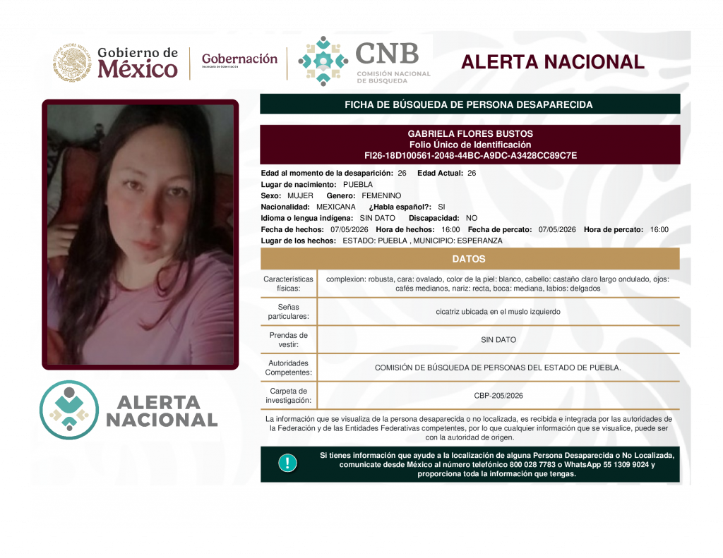 GABRIELA FLORES BUSTOS