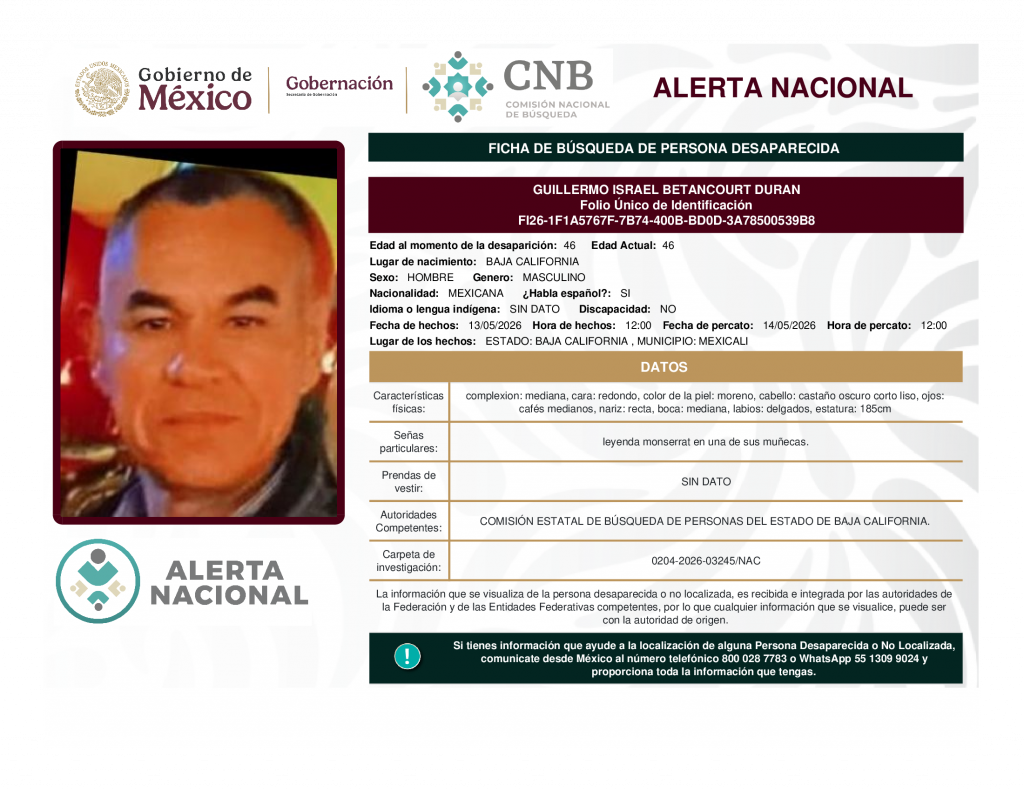 GUILLERMO ISRAEL BETANCOURT DURAN