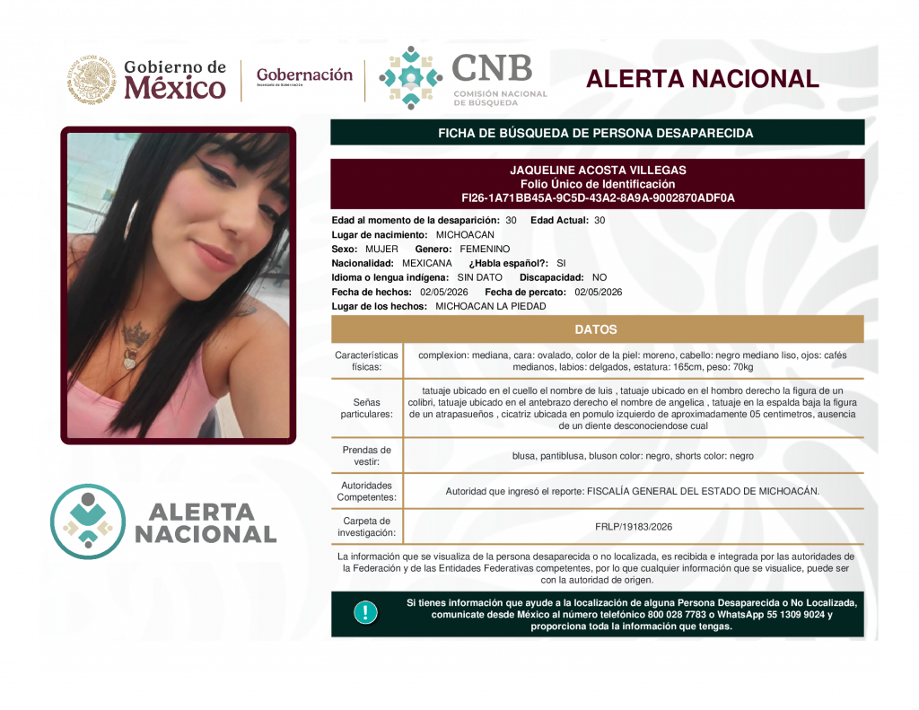 JAQUELINE ACOSTA VILLEGAS
