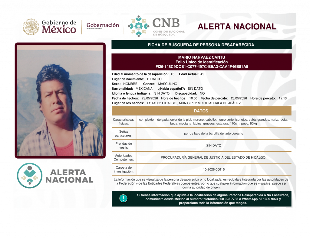 MARIO NARVAEZ CANTU