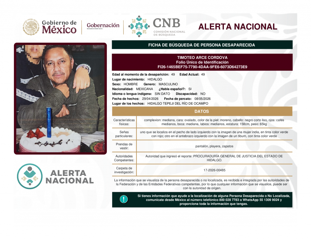 TIMOTEO ARCE CORDOVA