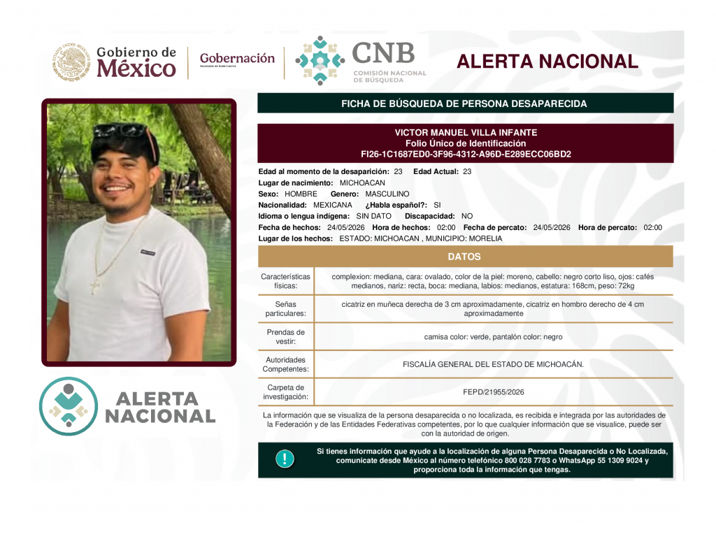 VICTOR MANUEL VILLA INFANTE