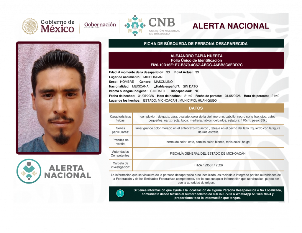 ALEJANDRO TAPIA HUERTA