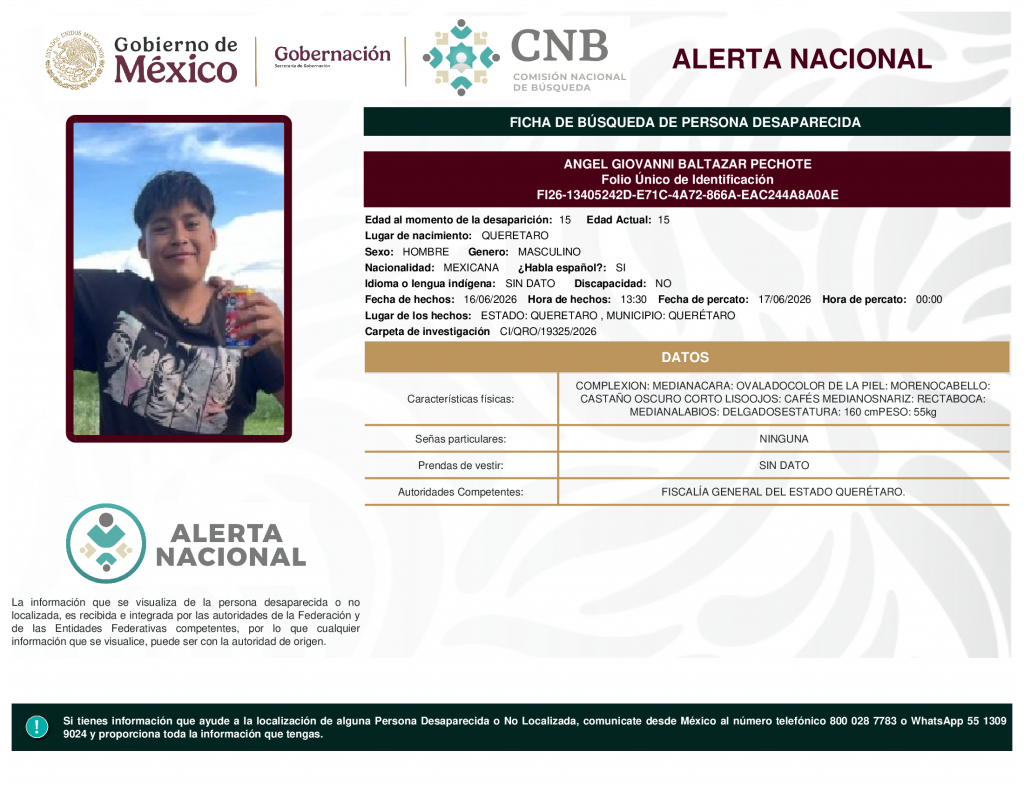 ANGEL GIOVANNI BALTAZAR PECHOTE