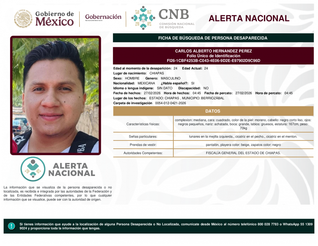 CARLOS ALBERTO HERNANDEZ PEREZ