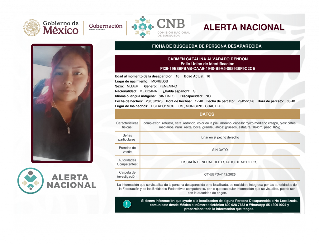 CARMEN CATALINA ALVARADO RENDON