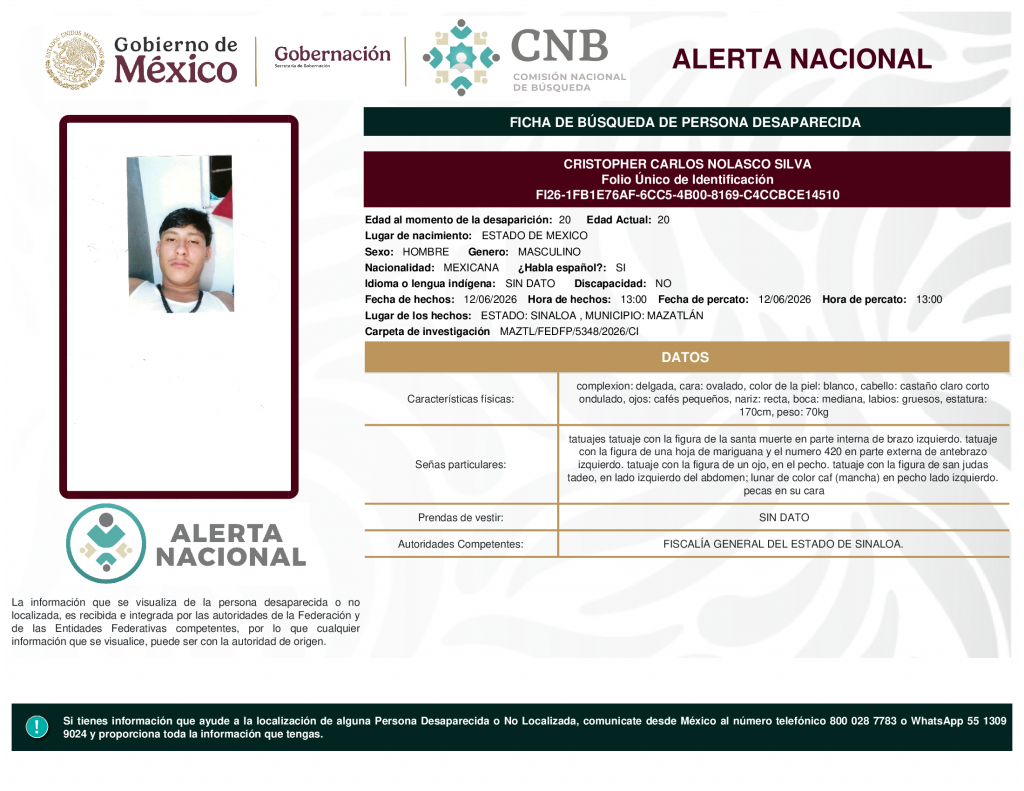 CRISTOPHER CARLOS NOLASCO SILVA