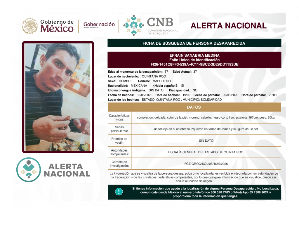 EFRAIN SANABRIA MEDINA