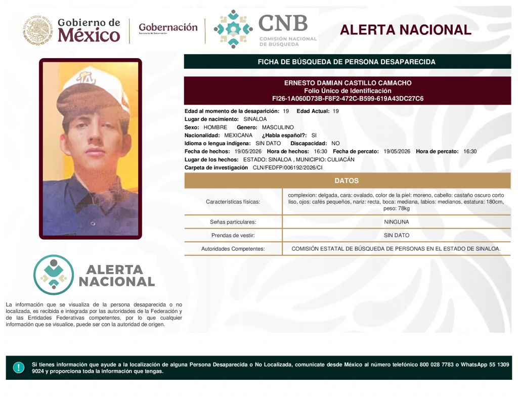 ERNESTO DAMIAN CASTILLO CAMACHO