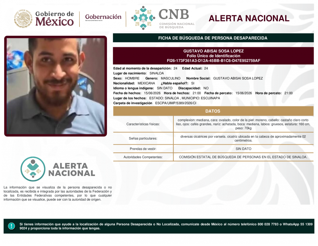 GUSTAVO ABISAI SOSA LOPEZ