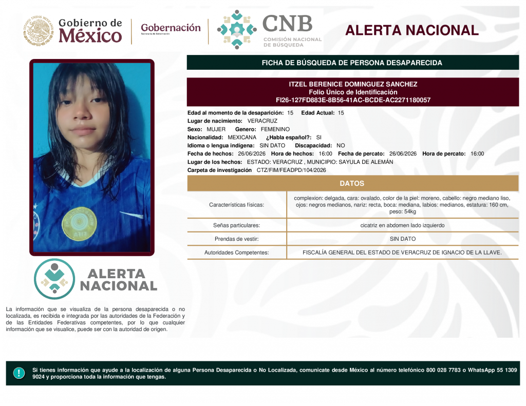 ITZEL BERENICE DOMINGUEZ SANCHEZ