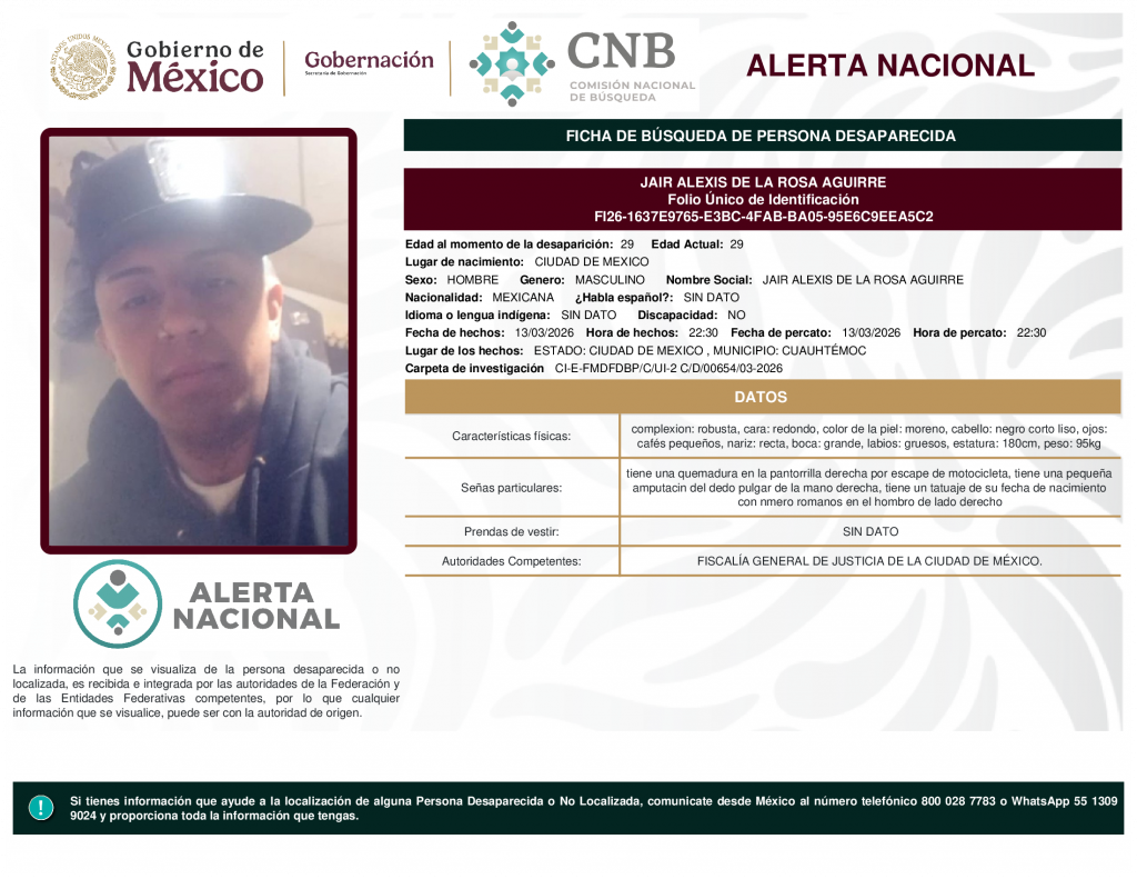 JAIR ALEXIS DE LA ROSA AGUIRRE