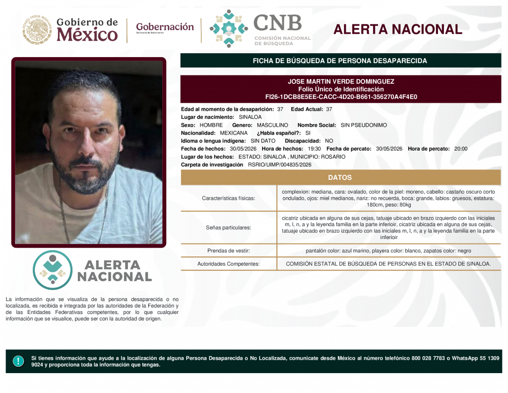 JOSE MARTIN VERDE DOMINGUEZ