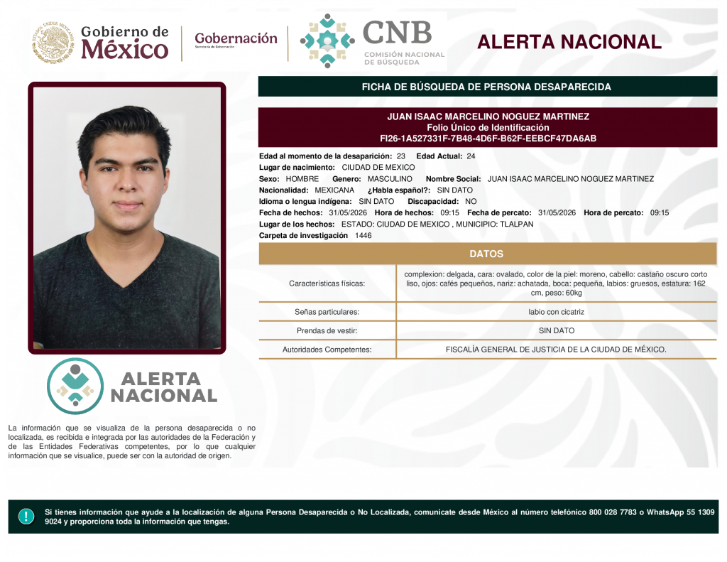 JUAN ISAAC MARCELINO NOGUEZ MARTINEZ