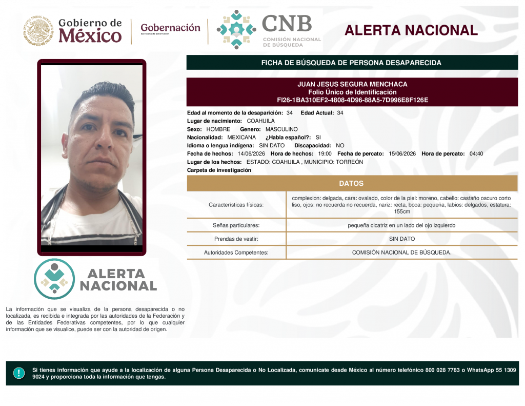 JUAN JESUS SEGURA MENCHACA
