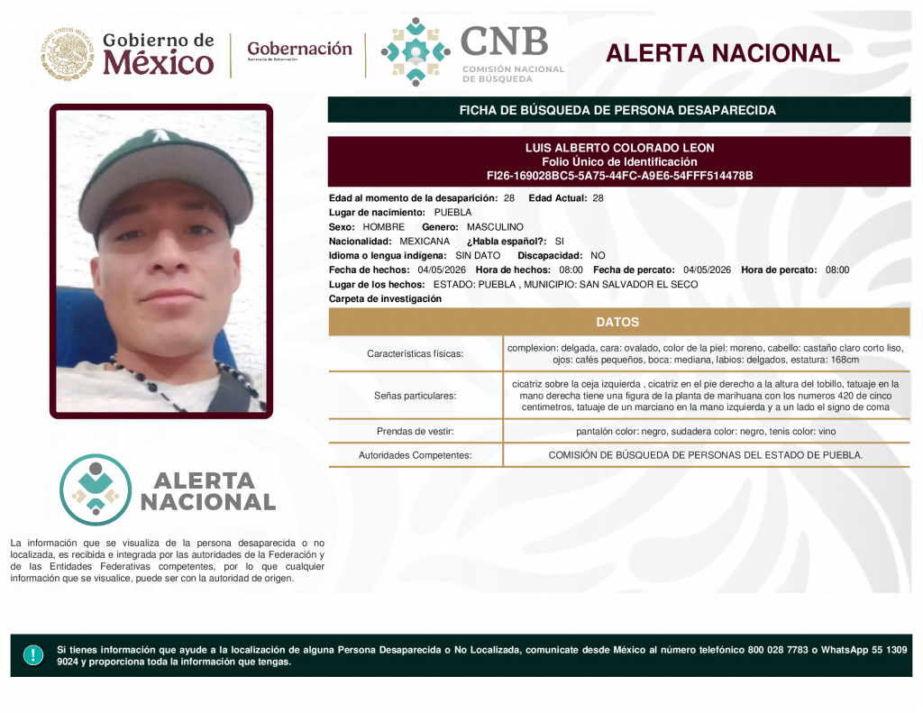 LUIS ALBERTO COLORADO LEON