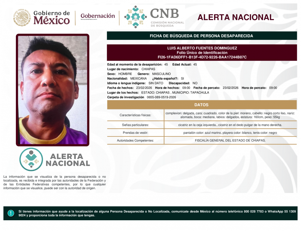 LUIS ALBERTO FUENTES DOMINGUEZ
