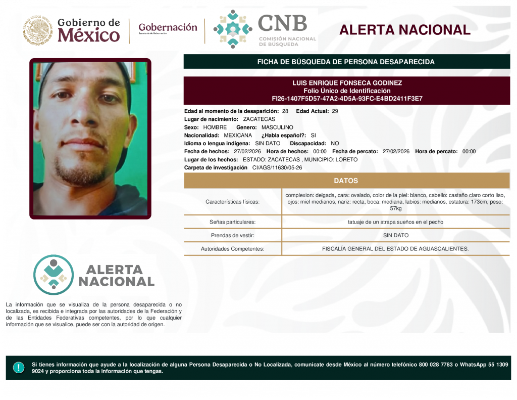 LUIS ENRIQUE FONSECA GODINEZ