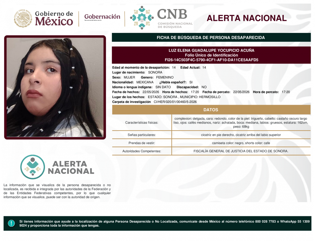 LUZ ELENA GUADALUPE YOCUPICIO ACUÑA