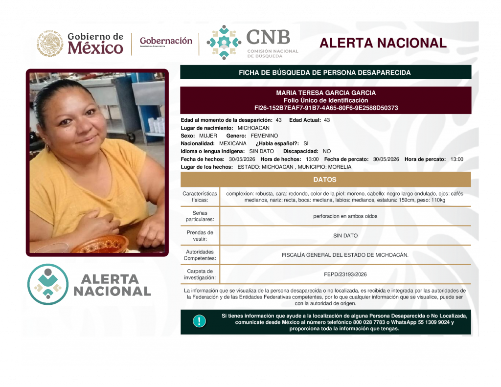 MARIA TERESA GARCIA GARCIA