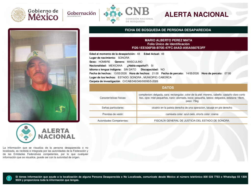 MARIO ALBERTO PEREZ MATA