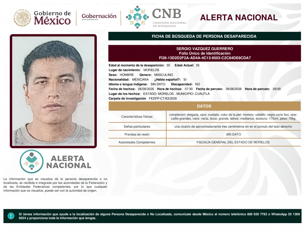 SERGIO VAZQUEZ GUERRERO
