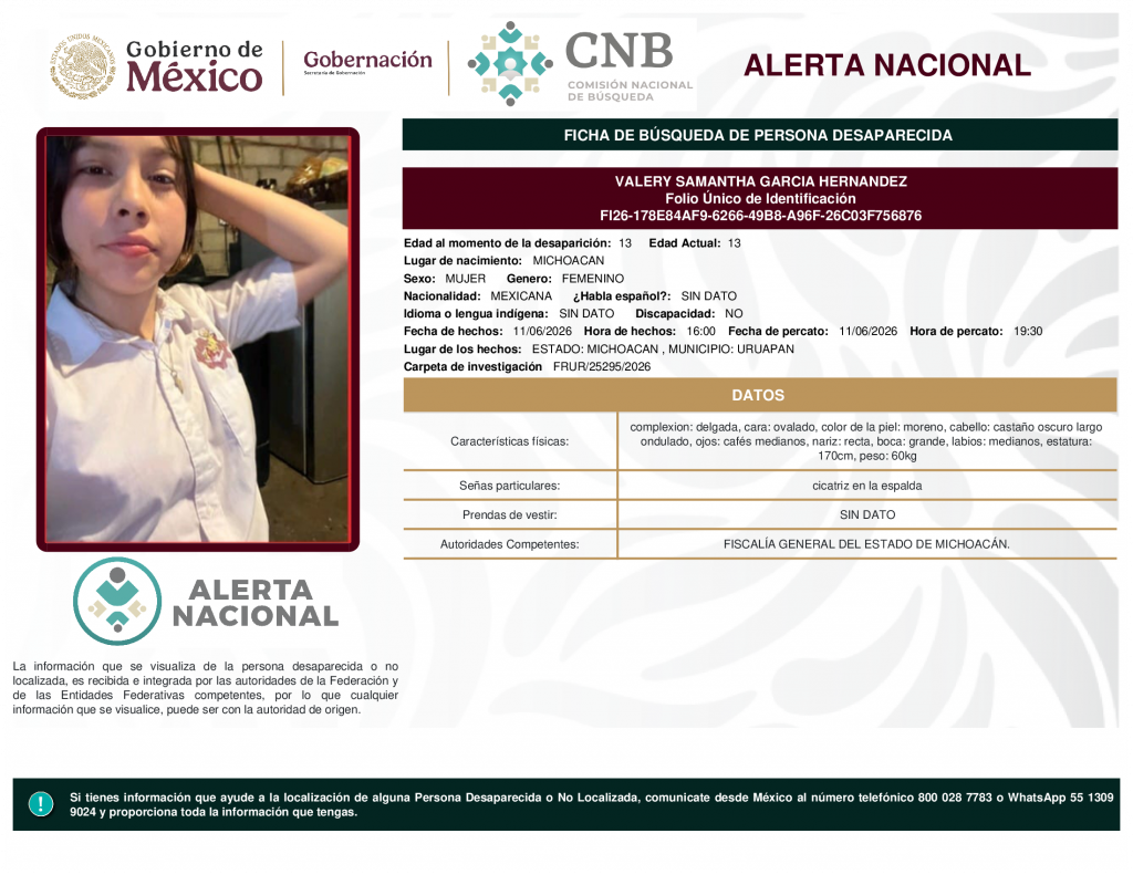 VALERY SAMANTHA GARCIA HERNANDEZ