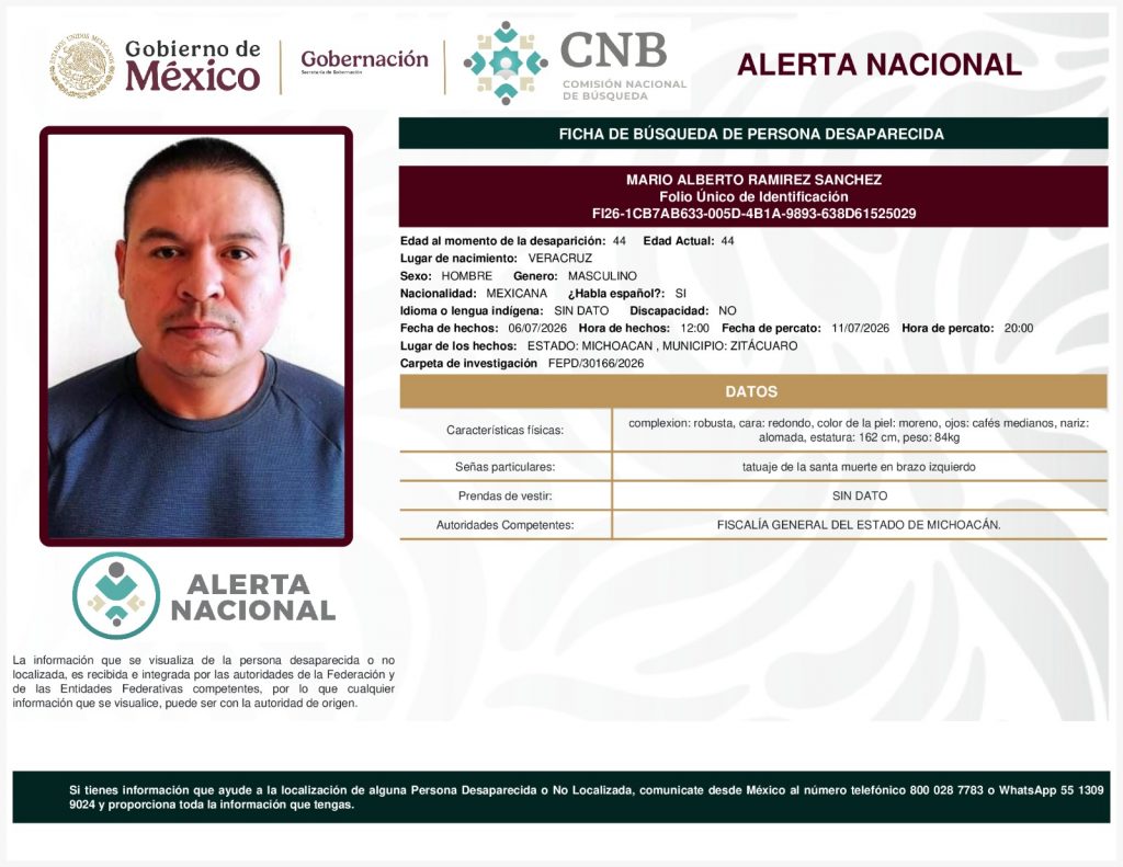 MARIO ALBERTO RAMIREZ SANCHEZ