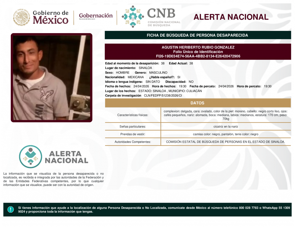 AGUSTIN HERIBERTO RUBIO GONZALEZ