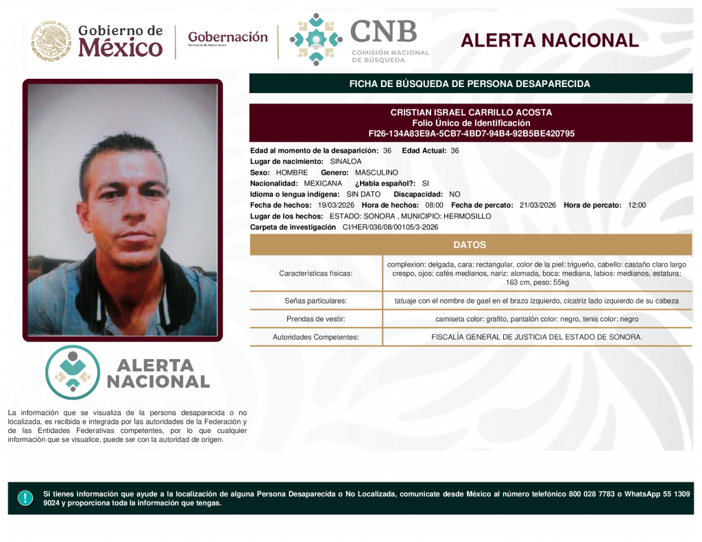 CRISTIAN ISRAEL CARRILLO ACOSTA