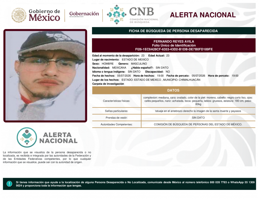 FERNANDO REYES AVILA