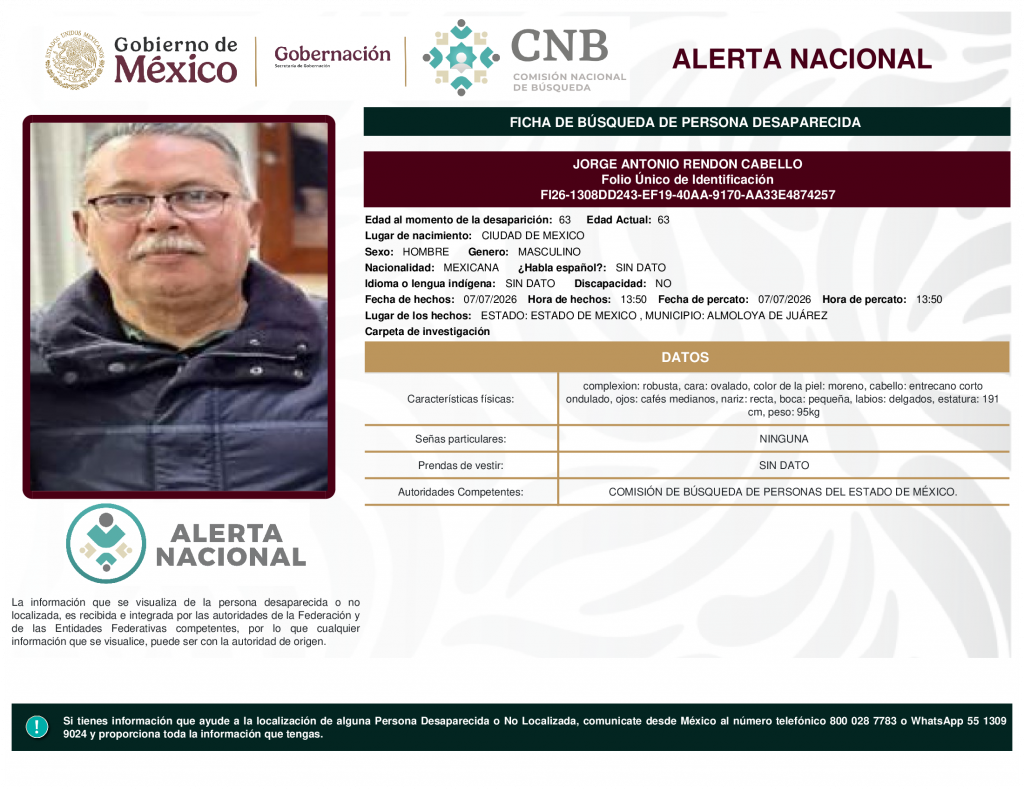 JORGE ANTONIO RENDON CABELLO
