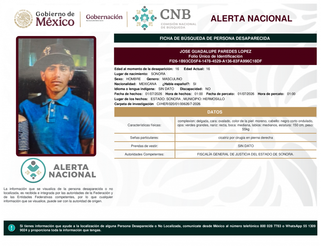 JOSE GUADALUPE PAREDES LOPEZ