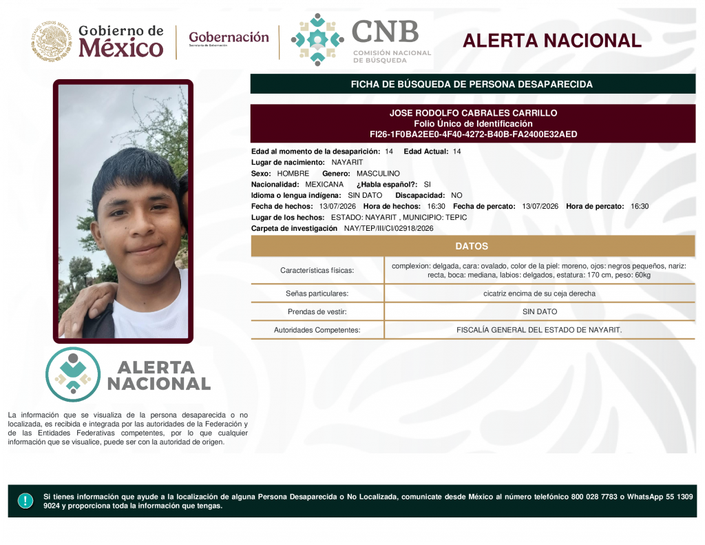 JOSE RODOLFO CABRALES CARRILLO