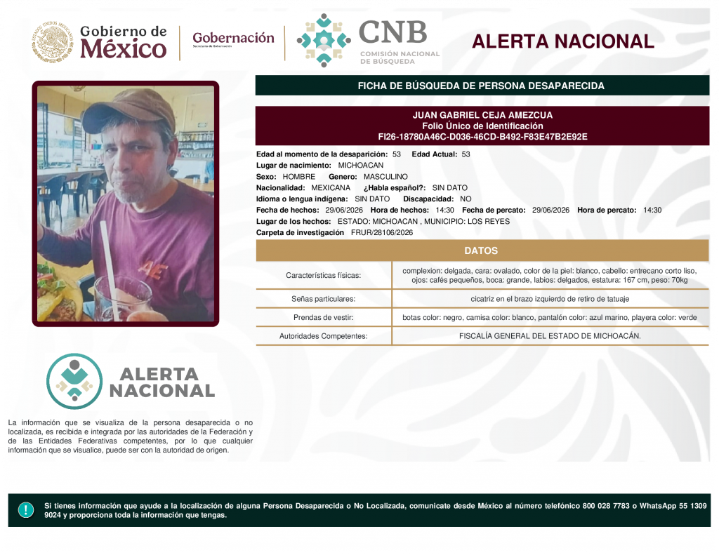 JUAN GABRIEL CEJA AMEZCUA